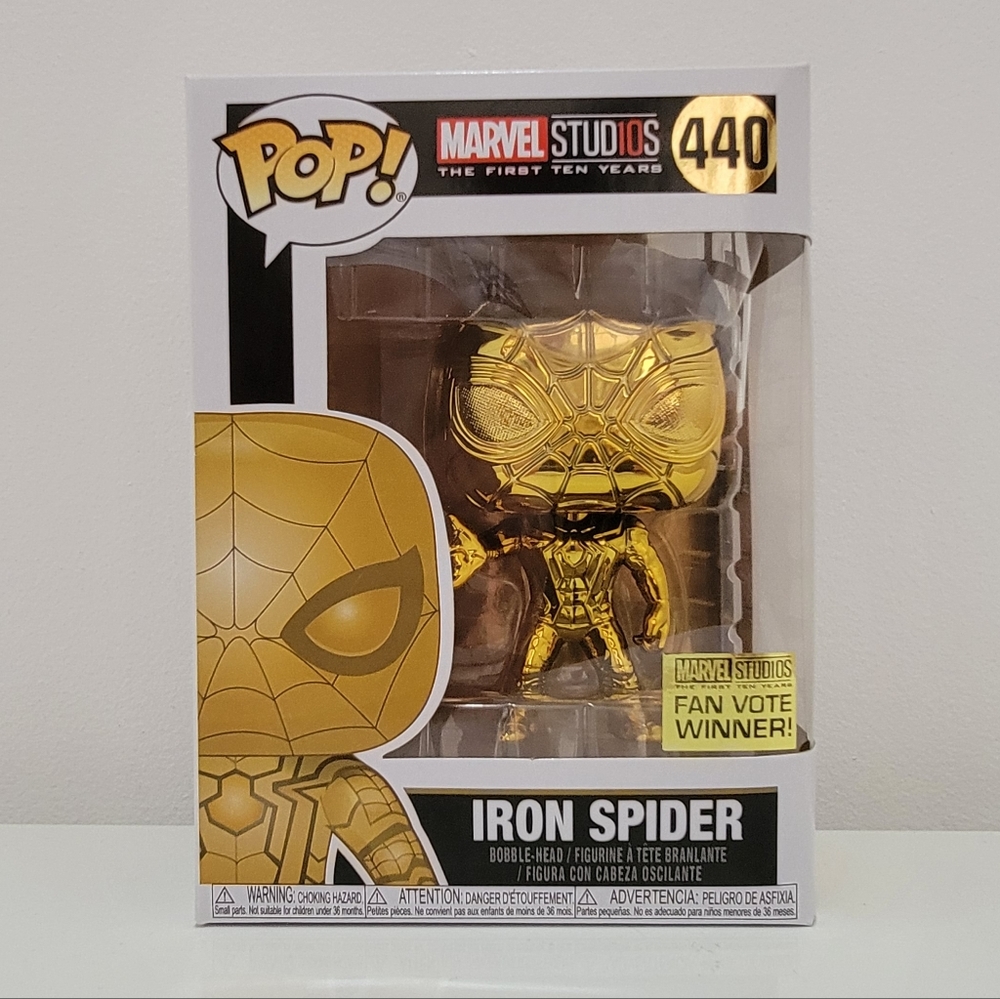Marvel Studios Gold Iron Spider Funko Pop #440.